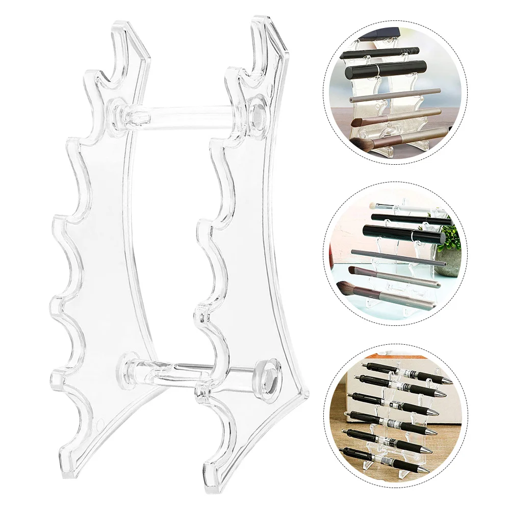 4 قطعة حامل عرض أكريليك على شكل قوس حامل أقلام رصاص لفرش المكياج أقلام الحواجب ملمع الشفاه أقلام حبر للبيع بالتجزئة #2