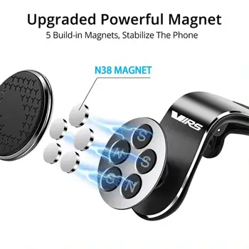 מחזיק טלפון לרכב מגנטי VRS לוגו קליפס לפתח אוורור עבור סקודה פאנל אוקטביה 2 3 A7 פאביה MK1 VRS אביזרי פנים לרכב 10 best sales פנים סקודה אוקטביה - №2