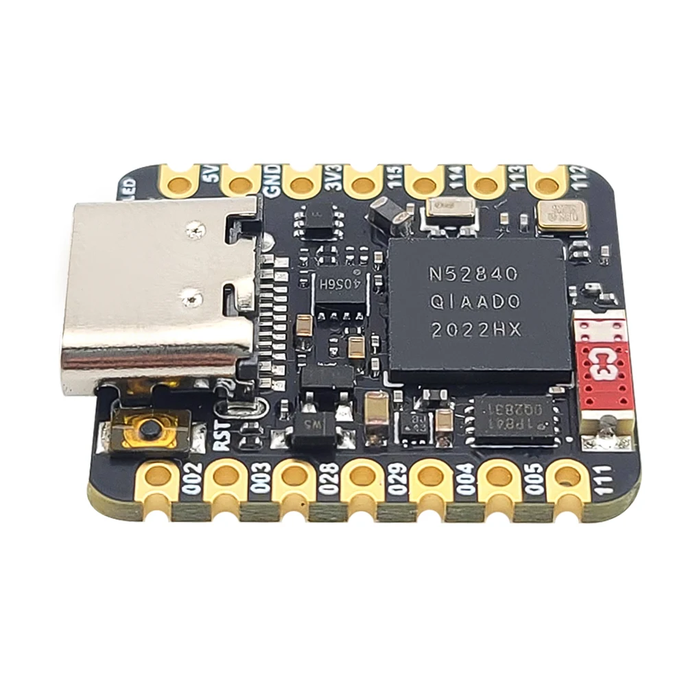 لوحة تطوير صغيرة NRF52840 BT5.0 وحدة بلوتوث MCU لوحة تحكم رئيسية 18*21 مللي متر QSPIFlash TYPE-C
