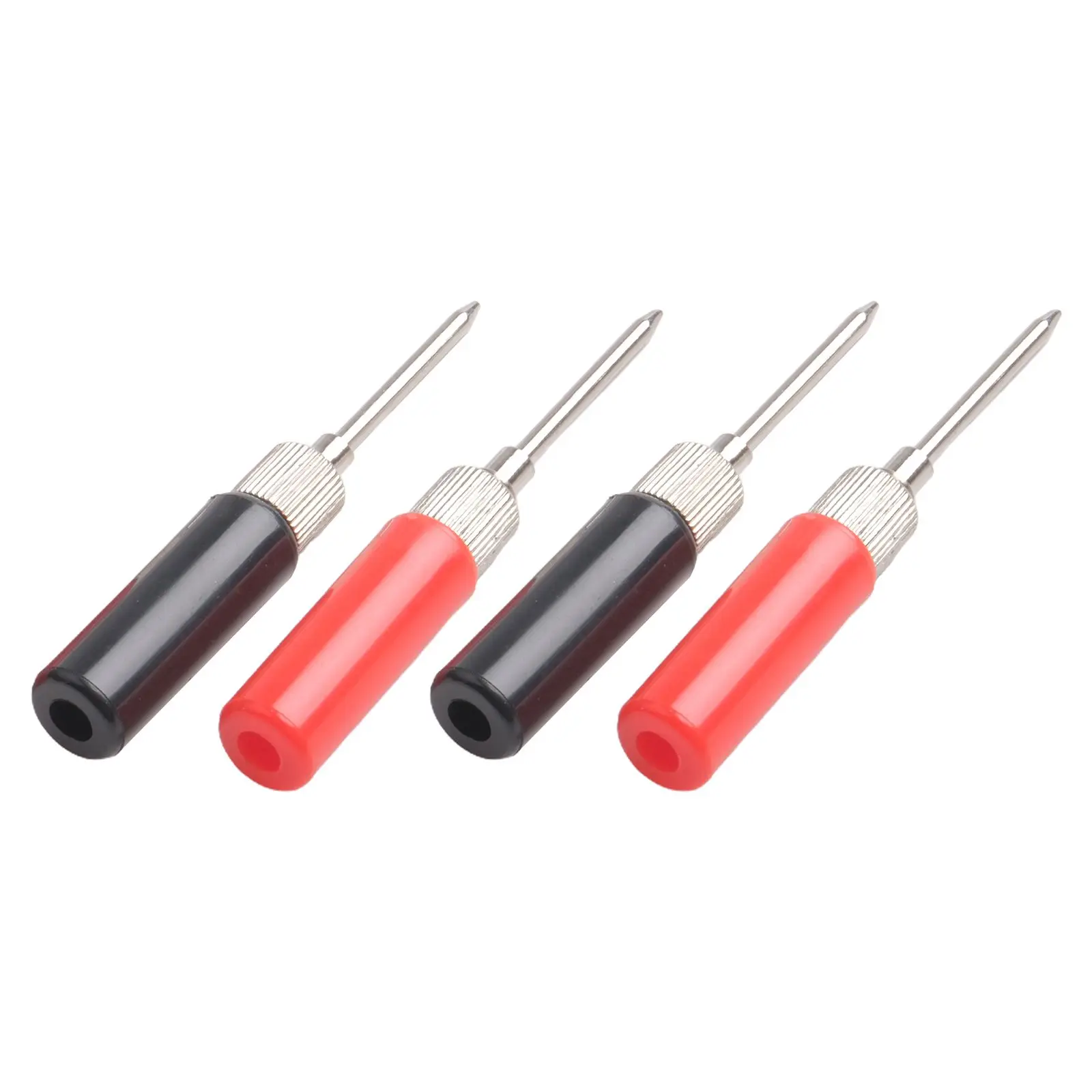 Multimeter Spring Electrical Test Probe Tip Hook Wire Connector Stainless Steel Test Probe Tip Hook Wire Connector