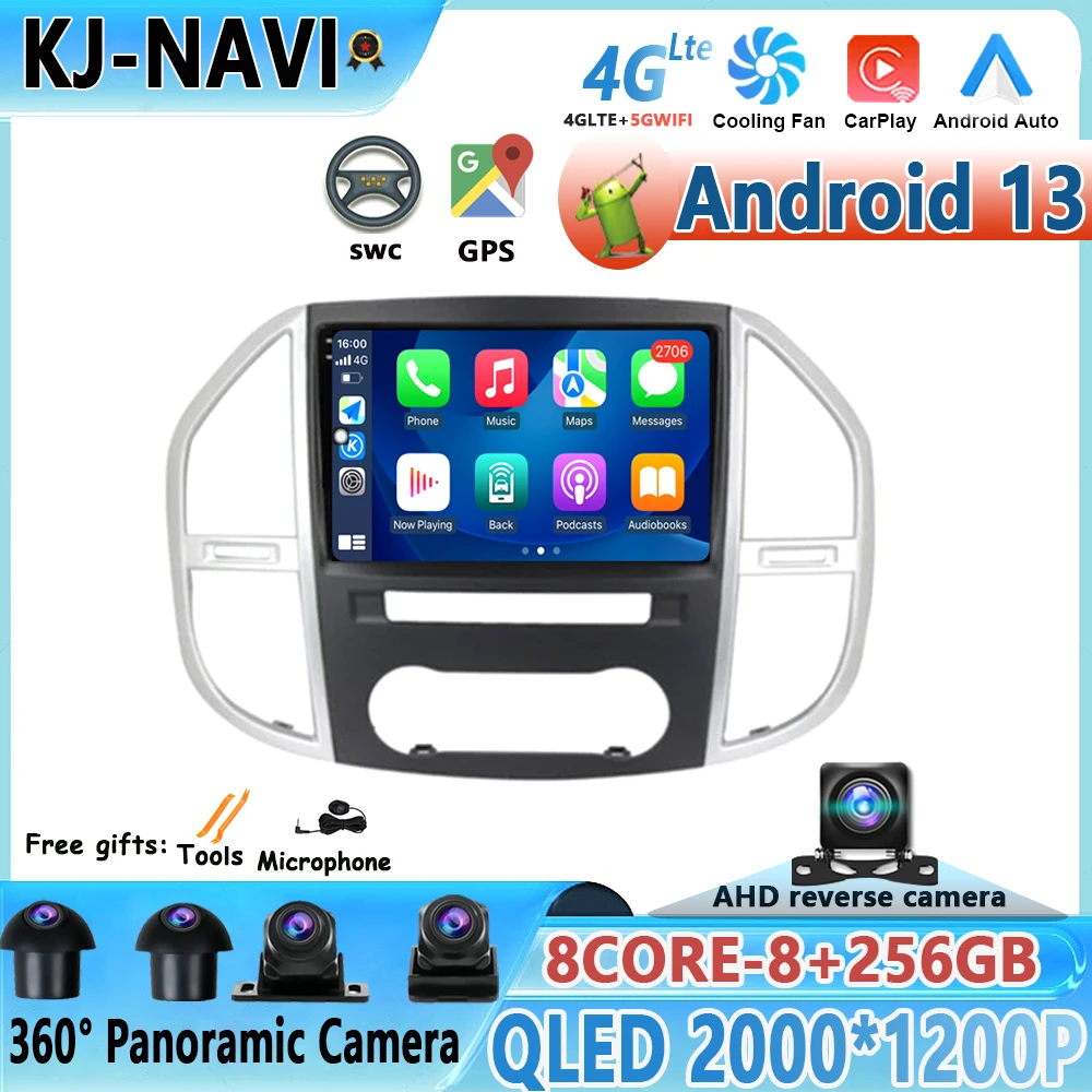 

Android 13 Navigation Auto GPS For Mercedes Benz Vito W447 2014-2021 Radio Car Radio Multimedia Video Carplay WIFI 4G