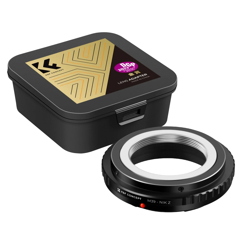 K&F Concept M39-NIK Z Lens Adapter for Leica M39 Mount Lens to Nikon Z Mount Camera Zfc Z30 Z50 Z5 Z6 Z6II Z7 Z7II Z8 Z9