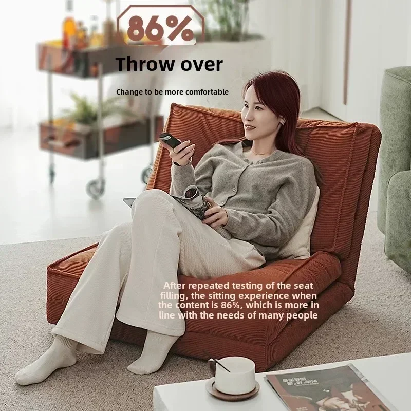 Lazy Sofa Living Room Folding Dual-purpose Single Sofa Lazy Tatami Household Reclining And Sleeping Floor Sofa Bed