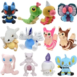 Brinquedos Pokémon Kawaii, Fit Mew, Lucario, Caterpie, Butterfree, Soft Plush, Anime bonito, Furret, Shinx, Litwick, Cubone, Peluche Dolls