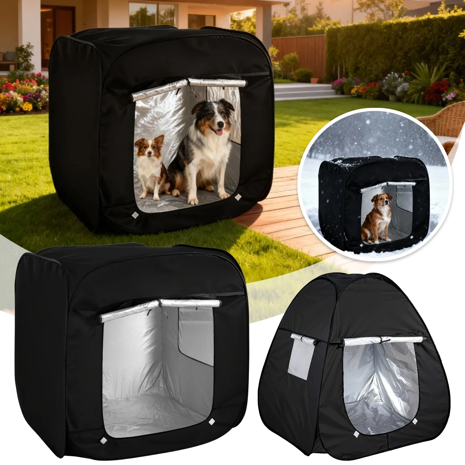 

Многофункциональная сверхбольшая палатка для животных (1 шт.), ветрозащитная, складная, для игр в помещении/защиты от солнца на улице, оборудование для дрессировки животных