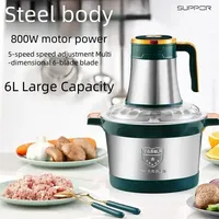 6L Large-capacity Stainless - steel Electric Meat Grinder: For Commercial and Household Use, Kitchen Appliance - Food Processor