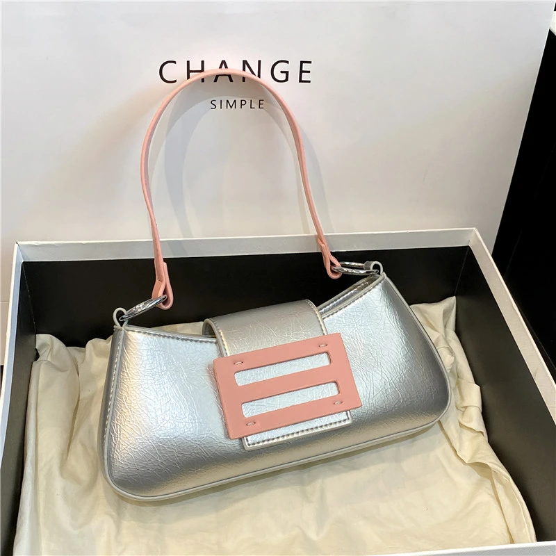 

Women's Leather Handbag High Quality Crossbody Small Square Bag Fashion Brand Underarm Shoulder Bag Ladies Leisure Travel Totes