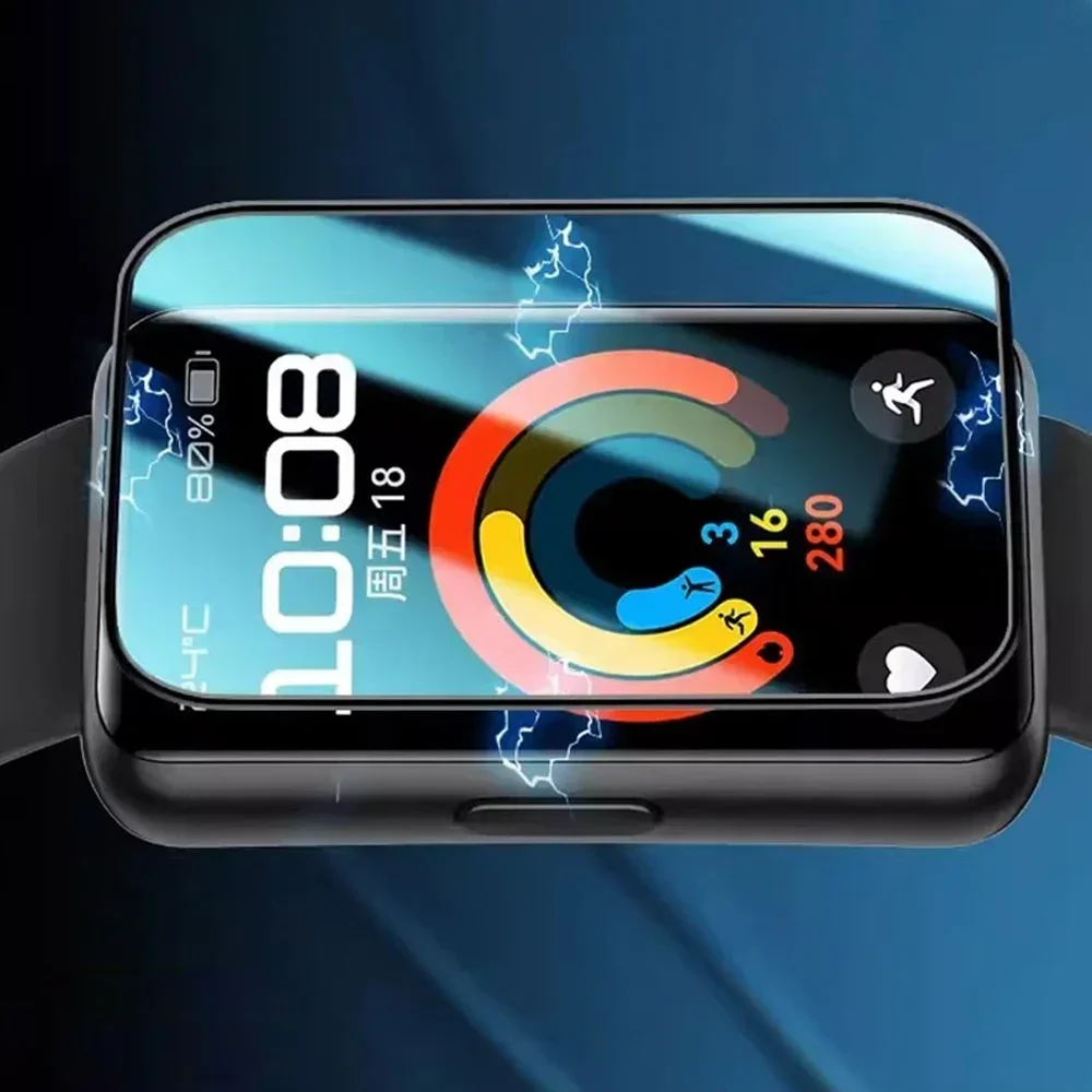 2 uds película protectora curvada para Huawei Band 9 8 7 6 Protector de pantalla antiarañazos para Honor Band 9 7 6 película protectora sin vidrio