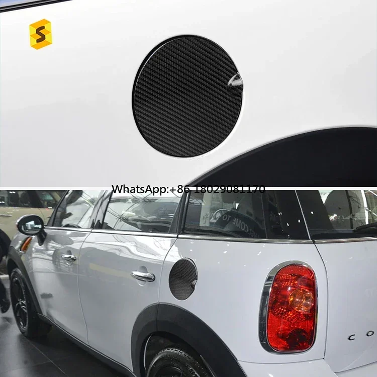 

Car Exterior Accsori Trim Dry Carbon Fiber Oil Gas Tank Cover For MINI R56 Clubman R55 LCI