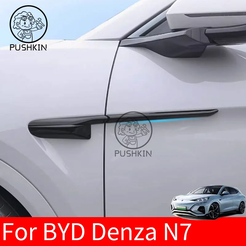 

For BYD Denza N7 2025 2024 2023 Car Leaf Board Decorative Stickers Modified ABS Leaf Plate Air Outlet Car Appearance Accessories