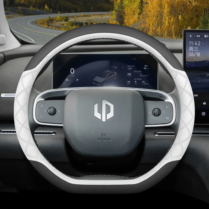 Leather Car Steerin… - image