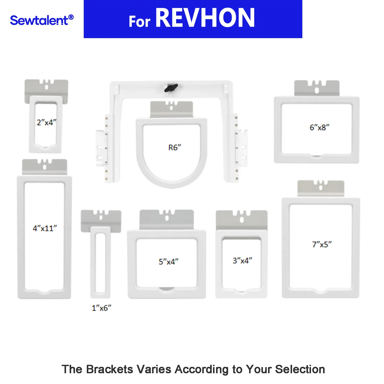 

REVHON & QHM QH-MINI01 QH-XC1201/1202/1204/1206 embroidery machine with Mighty Hoop HoopMaster 8in1 Magnetic Fast Magna Hoop Kit