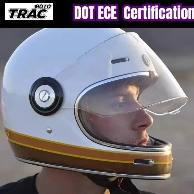 TORC Motorycle Helmet Moto Retro Helmet Men Motorbike Riding Motocross Vintage Full Face Helmets Capacete De Moto