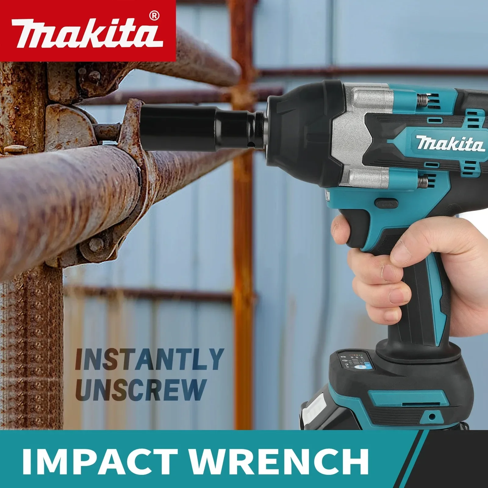 Makita DTW700 18V Brushless Electric Wrench Cordless Drill Screwdriver Free Delivery Large Torque Power Tools Torque Wrench
