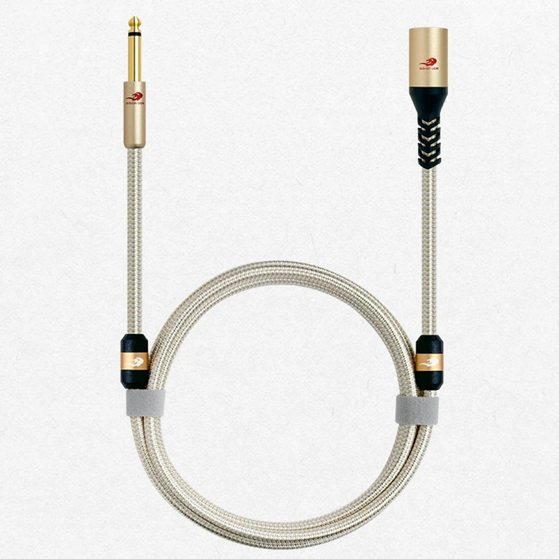 Hifi SPC Audio Cable MONO 6.35 TS Plug to Regular 3-Pin Plug for Sound Card Mixer Guitar Instrument Cable 1M 2M 3M 5M 8M 10M 15M