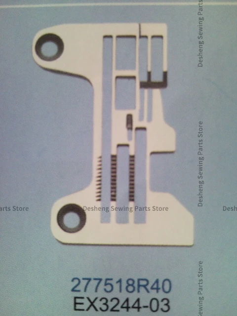 1PCS 277518R40 Needle Plate 3*5.6 Iron Plate for Pegasus EX3244-03 Three-Needle Six-Thread Industrial Sewing Machine Accessories