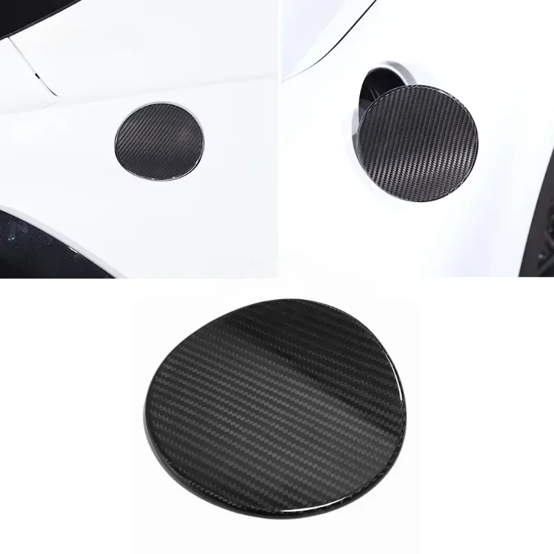 لسيارة شيفروليه كورفيت C8 Z51 ألياف الكربون الجافة الحقيقية 2020-2022 غطاء تغليف خزان الوقود تعديل ملحقات السيارة الخارجية #3