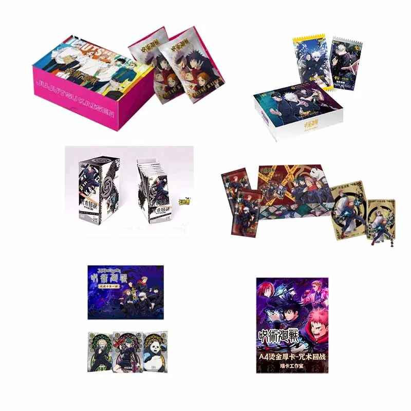 

Jujutsu Kaisen Booster Box Аниме TCG Карты Случайный пакет Голо Редкая официальная коллекционная игра