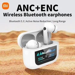 Xiaomi-auriculares inalámbricos Mijia G4 ANC, cascos deportivos con pantalla LED, cancelación de ruido y micrófono, Bluetooth, para Android e iOS