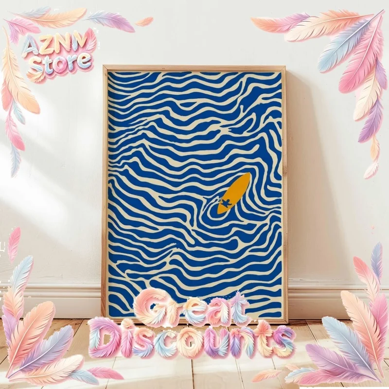 2026 Surfing Poster, Beach Wall Art Surf Print Ocean Wave Poster, Coastal Surf Decor, Summer Surfing Print, Surfer Room Gift Art