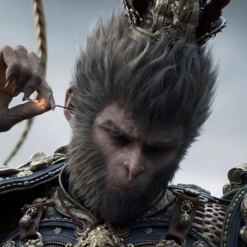 Black Myth: Wukong Black Wukong Cos Wig Wig + Beard Two-piece set Monkey King