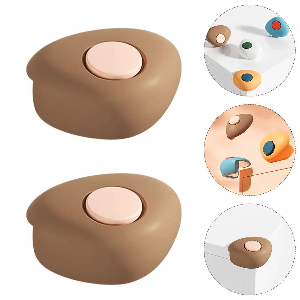 قطعتان من واقي غطاء زاوية الأثاث من السيليكون لمكتب الطاولة - لمسة مريحة ومضادة للسلامة