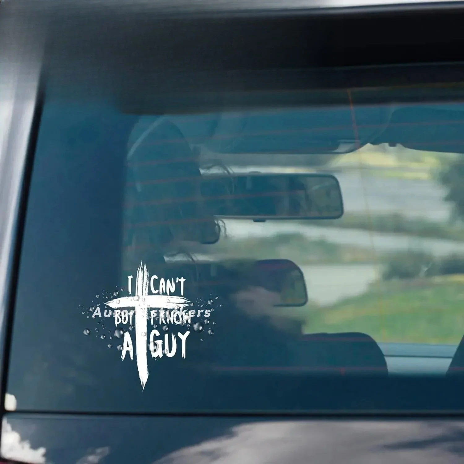 1개 유머러스한 자동차 스티커 '내가 할 수 없지만, 그런 사람이 있다' 라는 문구, 자동차 및 오토바이용 비닐 데칼, 재미있는 장식