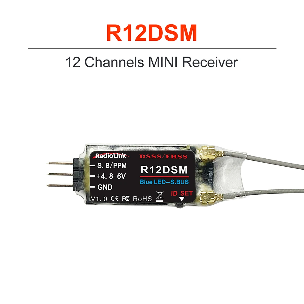 R12ds,r12dsm,r9ds,r6ds,r6ds,r6dsm,2.4g,6, 9, 10, 11,12ch,at10,at9s,at9のレシーバー