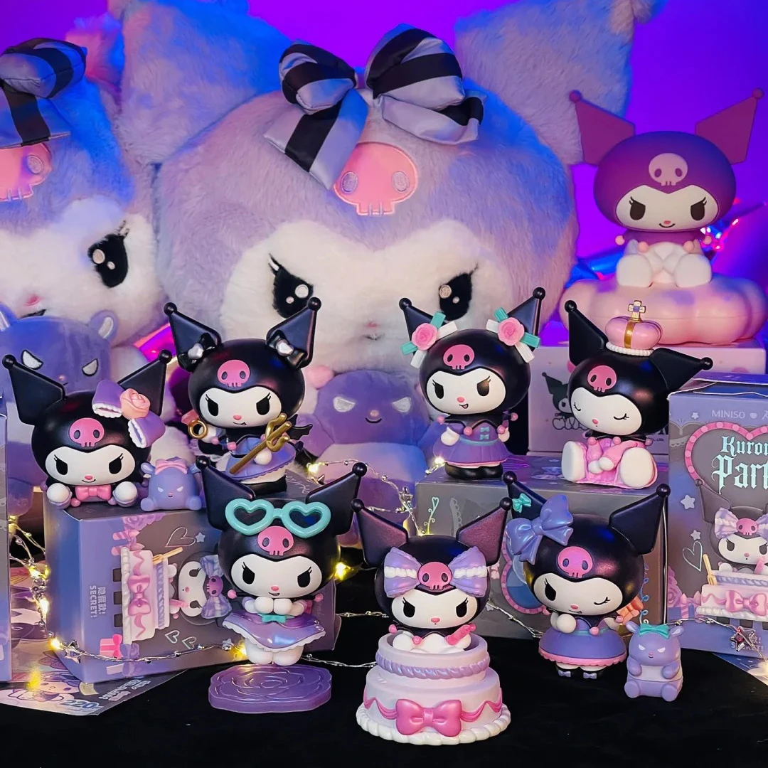 

Miniso Kuromi кукла ручной работы слепая коробка модные настольные украшения маленькая коллекционная серия игрушек для дня рождения для подарков