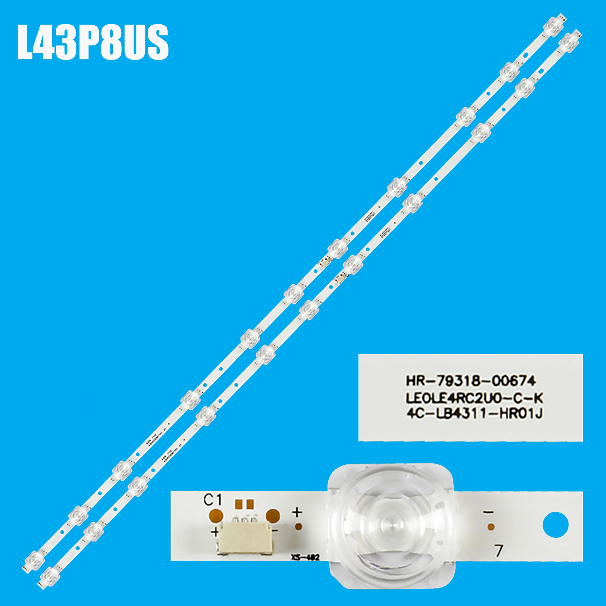 LED Backlight Strip For GIC43LB32-3030F2.1D-v0.9 4C-LB4311-ZM06J 43HR330M11A1 43A260 43UD6426 43A460 43V2 43F6F 43L2800 43UD6306