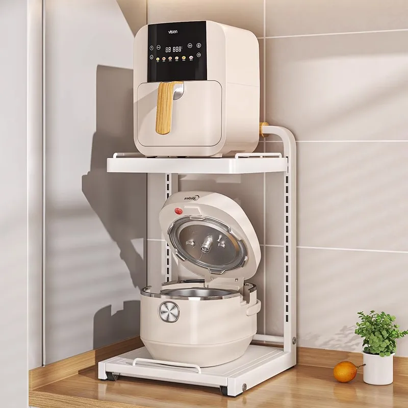 Rice cooker rack, kitchen multi-functional countertop, small oven, desktop appliances, layered storage bracket