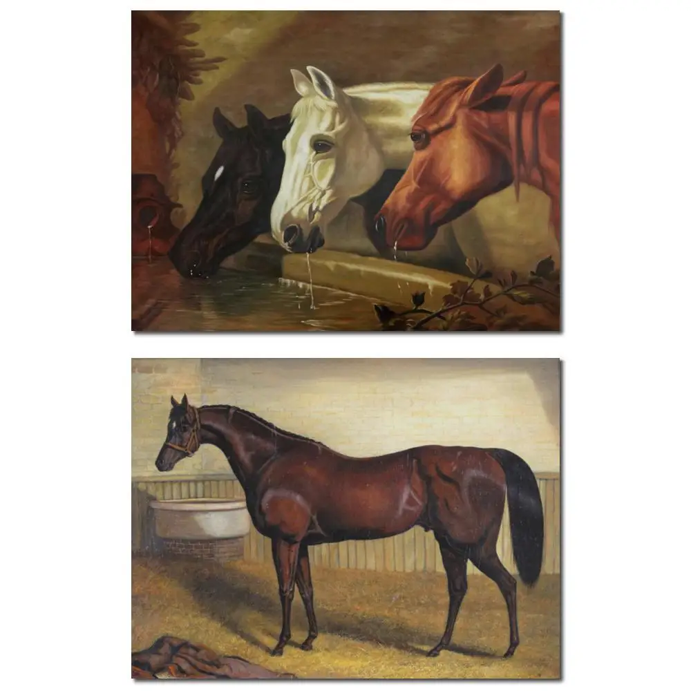 

Джон Фредерик Сельдь Тварина Три Человека Общество Температуры Лошади Питьевой Корито Ручная Картина Маслом на Холсте Искусство