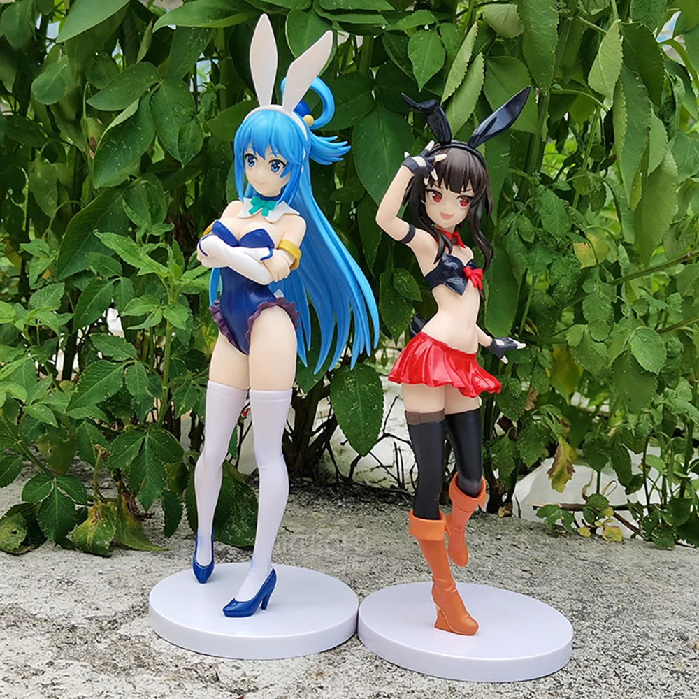 Aqua Kono Subarashii Sekai ni Shukufuku o! Megumin Pop Up Akua Bunny Ver Anime PVC Action Figure Toy Game Collectible Model Doll