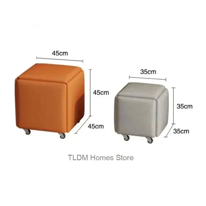 Stool Creative 1 Modern 5 in Sofa Living Room Furniture Home Rubik's Cube Combination Fold Stool Iron Storage Ottomans