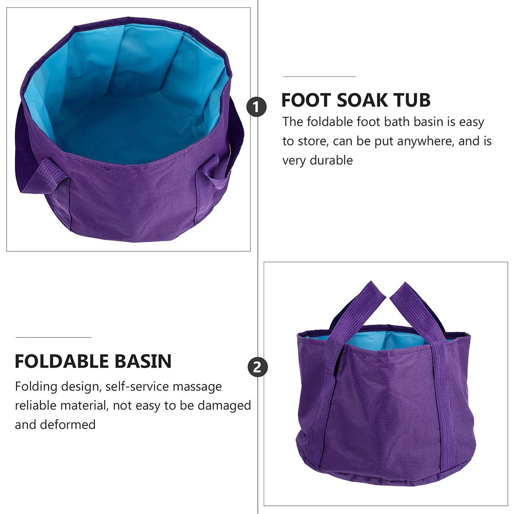 Folding Foot Soak Basin Tub Portable Durable Waterproof Easy to Store for Travel Foldable Basin Multi-Functional Foot Barrel