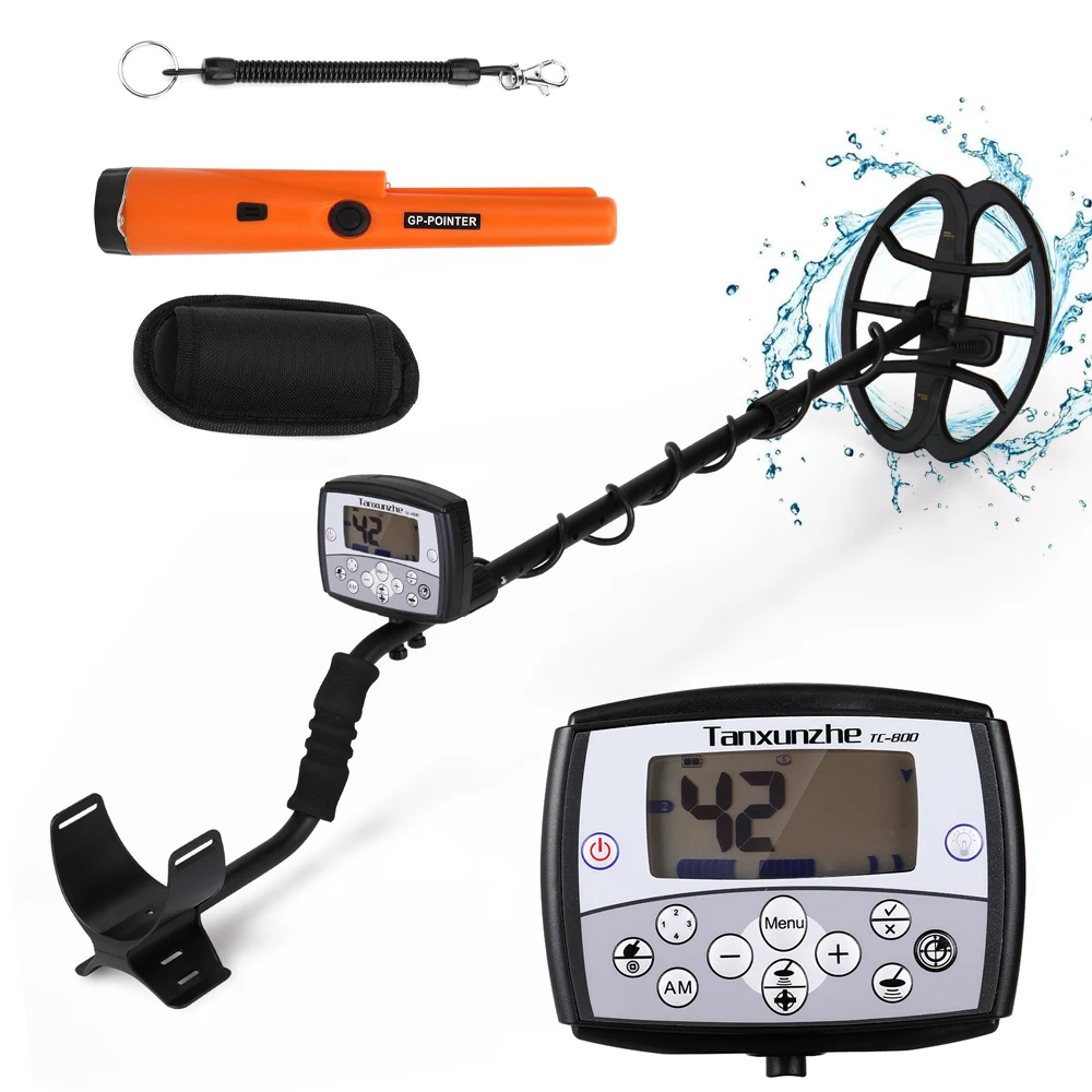 Professional Metal Detector TC800 High Sensitivity Professional Gold Detector Treasure With Single Frequency Technology VFLEX