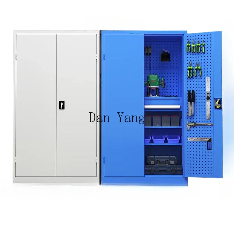 DY Thickened Heavy Tools Factory Workshop Hardware Storage Multifunctional Storage Parts Cabinet with Hanging Plate