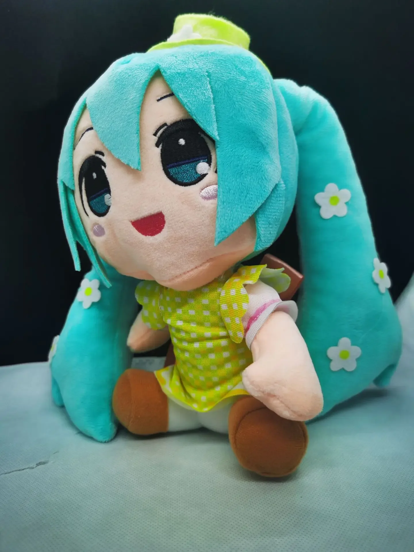 

25 см аниме Хацунэ Мику кукла мягкие игрушки Kaito мультяшная фигурка милые куклы детские подарки на день рождения Kawaii Рождественский декор