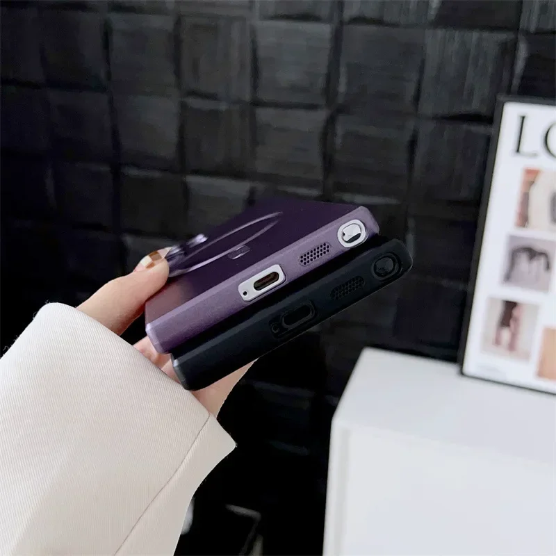 Weiche, matte magnetische Hülle für Samsung Galaxy S26 S25 S22 S24 S23 FE S21 Note20 Ultra Plus Magsafe Mac Safe Handyhülle Stoßfest – Detail 6
