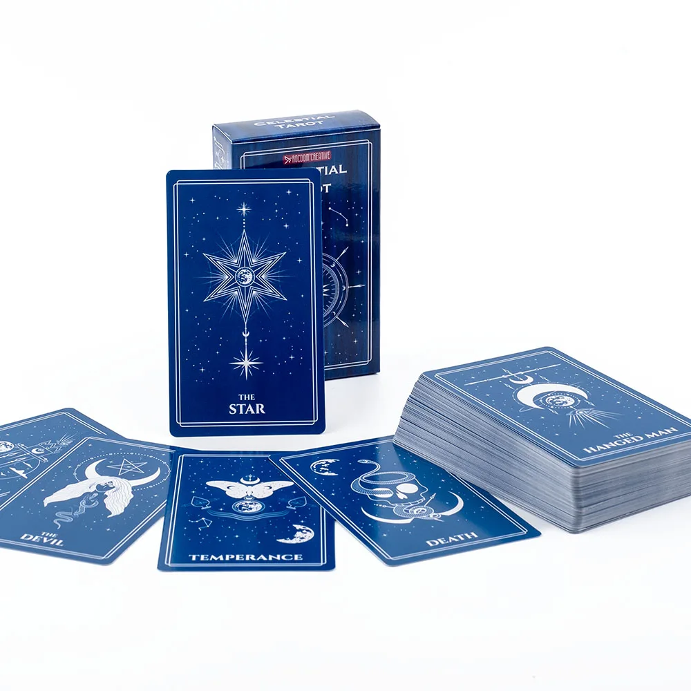 Himmlisches Tarot, gefüllt mit der geheimnisvollen Atmosphäre kosmischer himmlischer Körper, Divination Edition Deck Board Playing Games