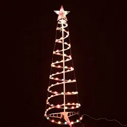 1.2m-1.8m Minimalist Spiral Christmas Tree DIY Decorative Tree Christmas Tree Luminous Props New Year Christmas Ornaments
