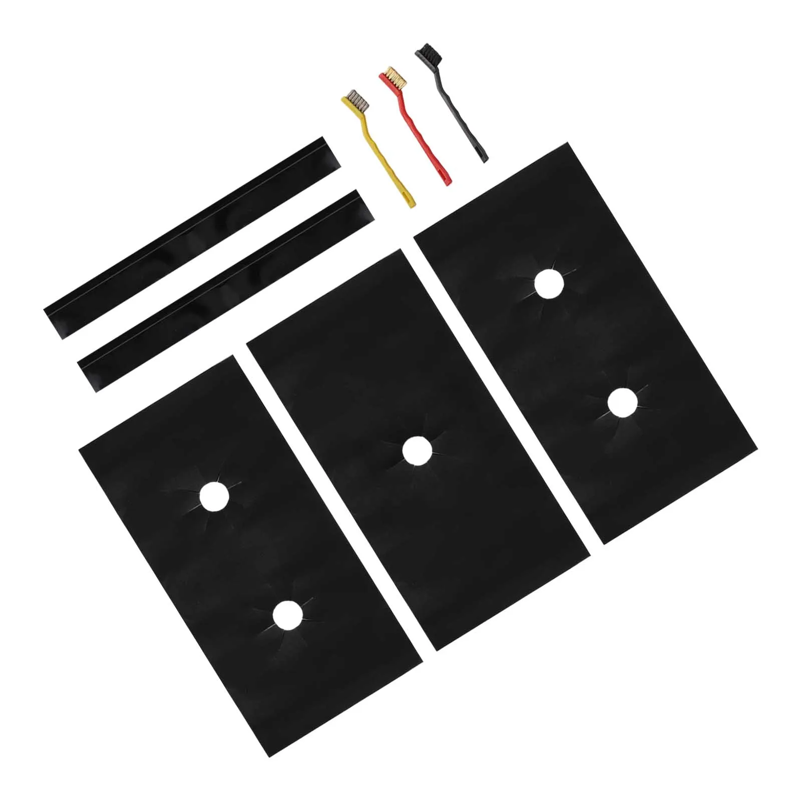 Cleaning Mat Gas Stove Mat Comprehensive Set Countertop Protection Effortless Cleaning 5 Hole Gas Stove Mat Set