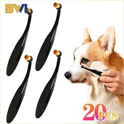 Pet Tear Stain Removal Brush Eye Cleaning Tear Stain Powder Brush Eye Poo Brush Makeup Brush Eye Cleaning Tool for Dog and Cat
