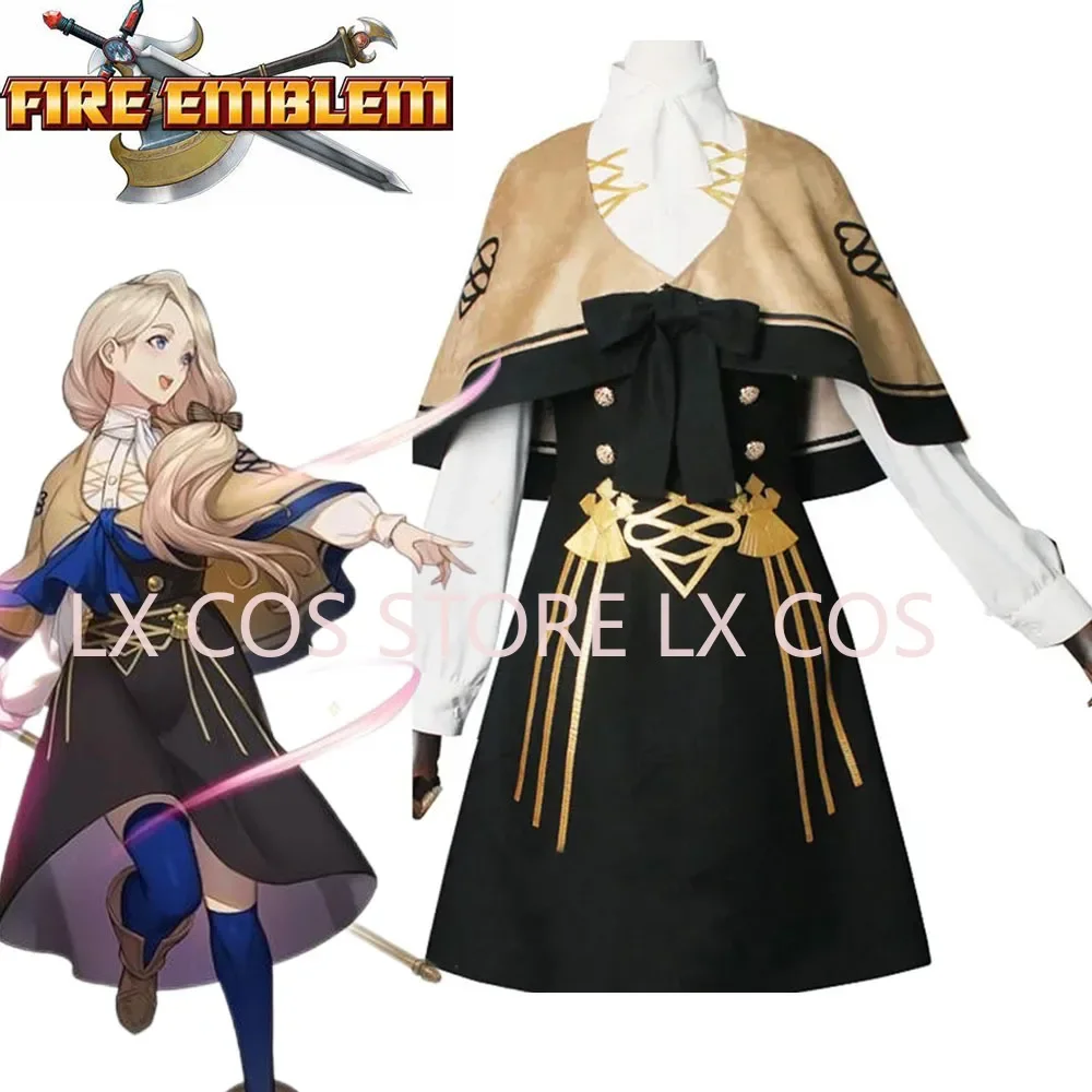 

Anime Fire Emblem Three Houses Hilda Edelgard Fancy Battle Stage Girls Cosplay Costume Halloween Party Custom Made