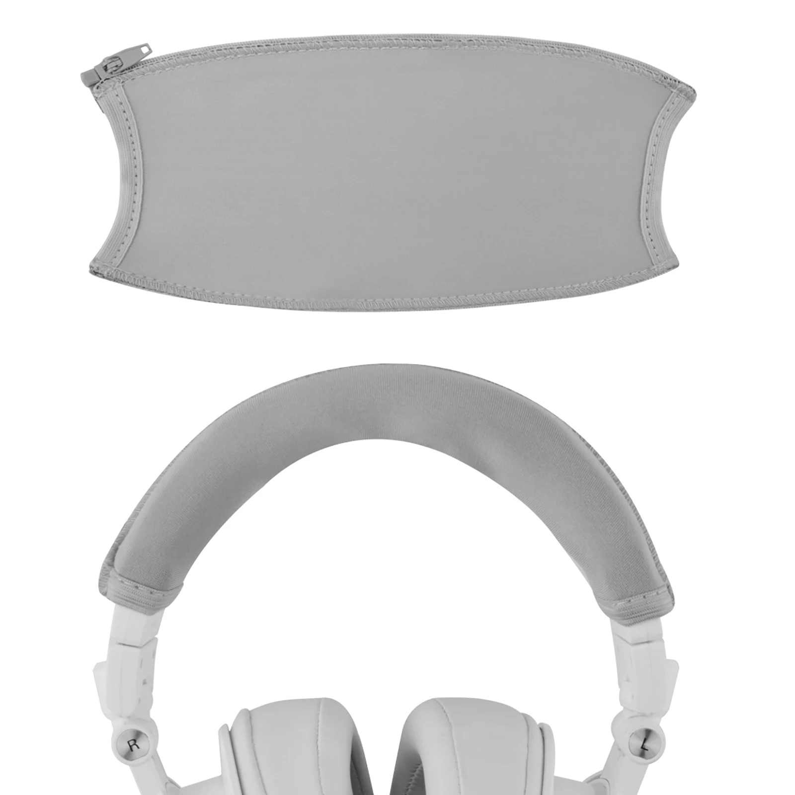 Geekria Flex Fabric Headband Cover Compatible with ATH M50x M50xBT M50xPB M50xWH M50xBB ATH-M50xBT2 Headphones