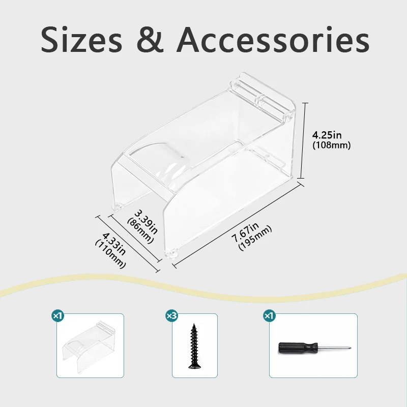 Attendance machine case, punch-in/elevator external button/keyless door lock rain cover, compatible doorbell/door lock/button.