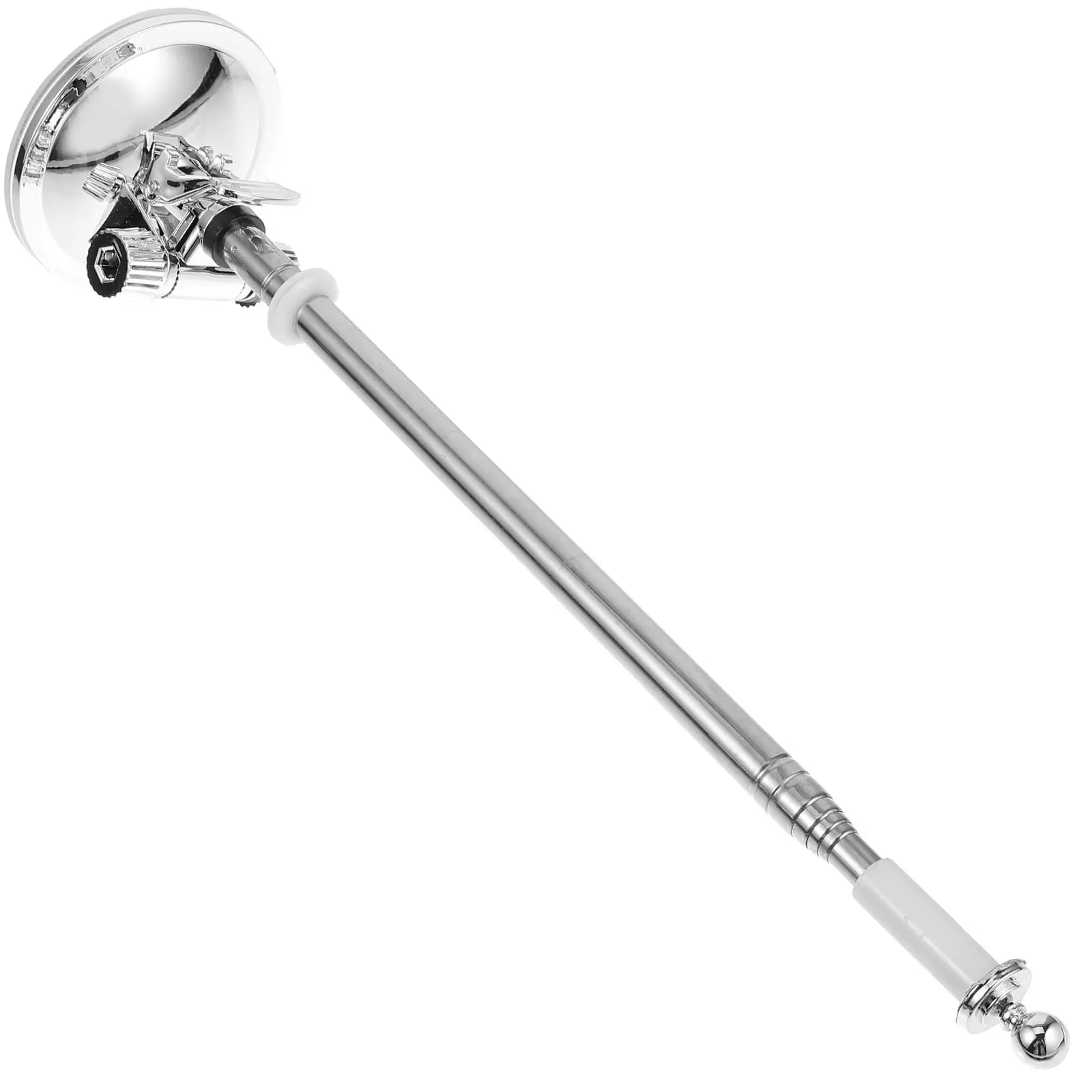 Car Flagpole Holder Suction Cup Mount Adjustable Metal Bracket Stand for Vehicle Motorcycle Off-Road Universal Flagpole Display