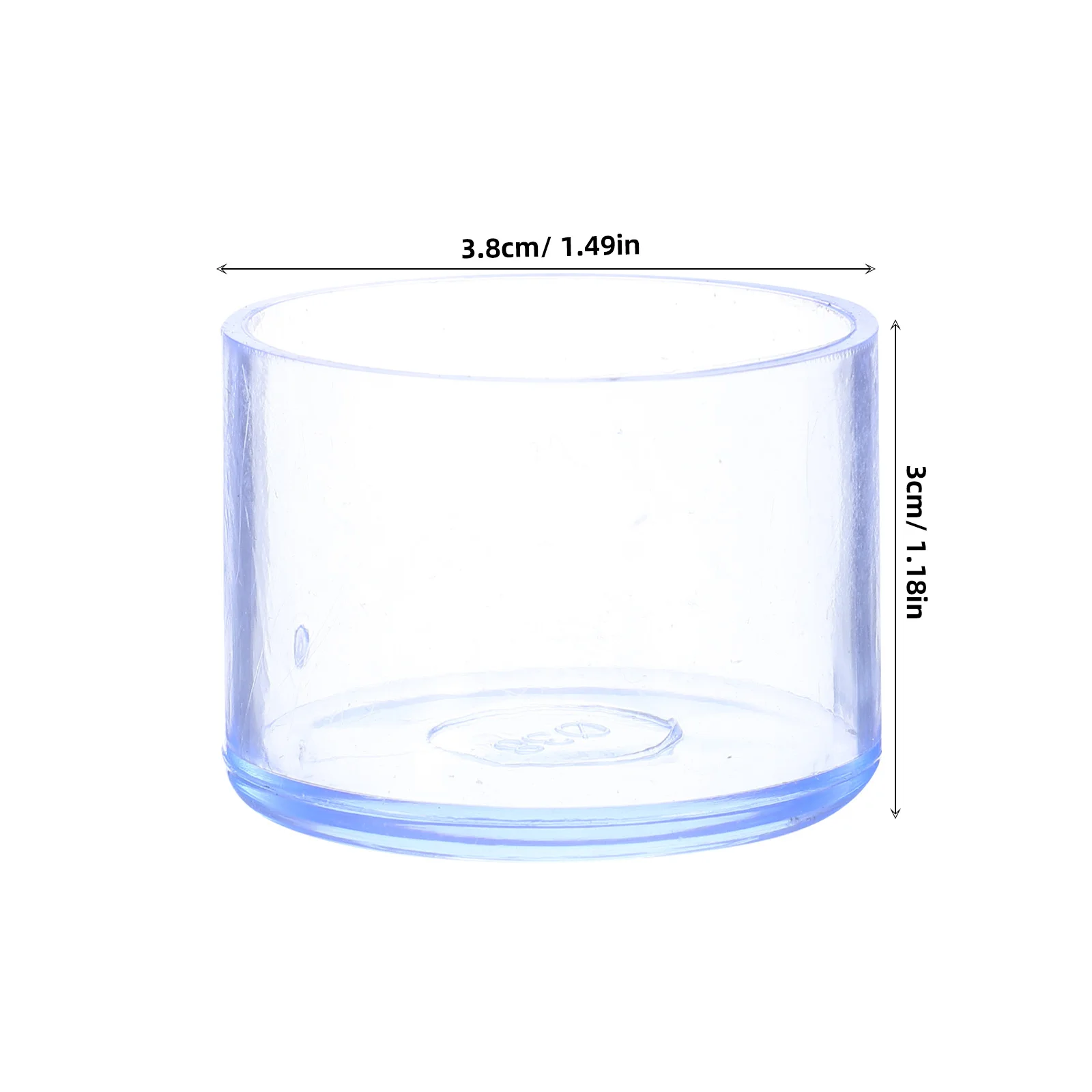 10 قطع من أغطية الساق البلاستيكية الشفافة السميكة لحماية الأثاث لكراسي الطعام ومقاعد البار وحماية الأرضيات الصلبة