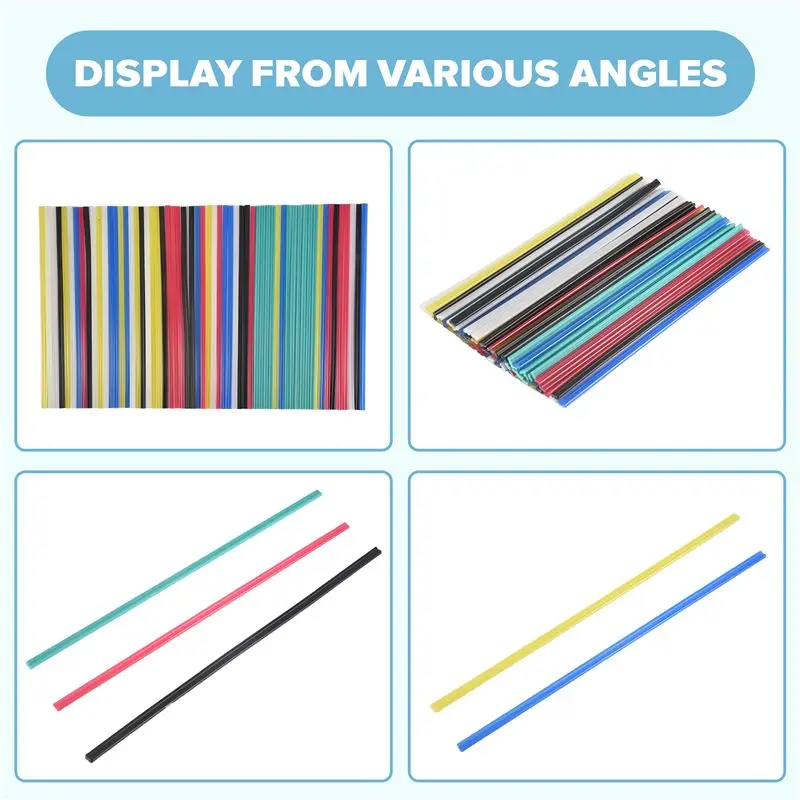 

A64Z Plastic Welding Repair Rods 60 Pieces Plastic Welder Sticks For Car Bumper Plastic Repair Hot Air Gun