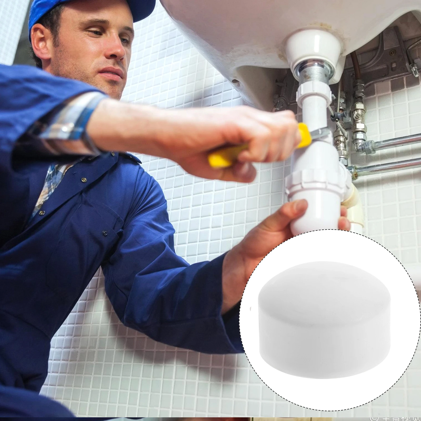 

50pcs Ppr Water Plug Dn20 18Mm Inner Diameter Corrosion Resistant Dustproof Hot Melt Connection Sprinkler End Cap Plastic Plug